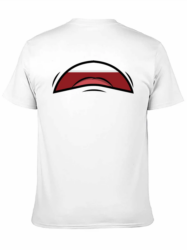 Face Laugh Teeth Grimace Grimace Lightweight Cotton T-Shirt – Daily Comfort Graphic Shirt