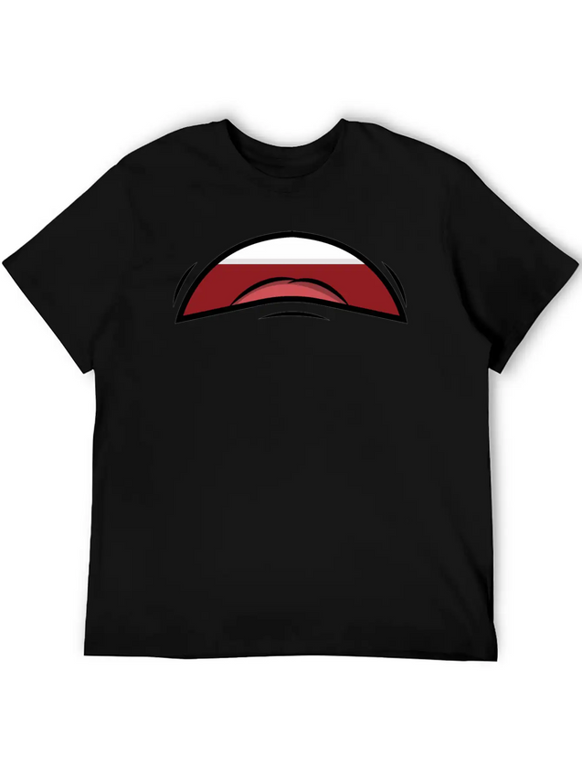 Face Laugh Teeth Grimace Grimace Lightweight Cotton T-Shirt – Daily Comfort Graphic Shirt