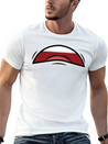 Face Laugh Teeth Grimace Grimace Lightweight Cotton T-Shirt – Daily Comfort Graphic Shirt