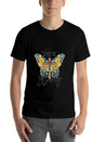 Faith Jesus Cross Butterfly Sunflower She's Strong Lightweight Cotton T-Shirt – Daily Comfort Graphic Shirt
