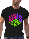 Fashion Is Freedom Lettering Quote Lightweight Cotton T-Shirt – Daily Comfort Graphic Shirt