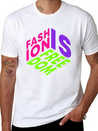 Fashion Is Freedom Lettering Quote Lightweight Cotton T-Shirt – Daily Comfort Graphic Shirt