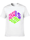 Fashion Is Freedom Lettering Quote Lightweight Cotton T-Shirt – Daily Comfort Graphic Shirt
