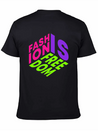 Fashion Is Freedom Lettering Quote Lightweight Cotton T-Shirt – Daily Comfort Graphic Shirt