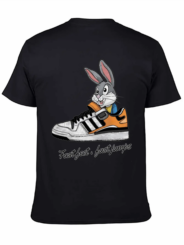 Fast Feet Fast Jumps - Dynamic Athletic Design Lightweight Cotton T-Shirt – Daily Comfort Graphic Shirt