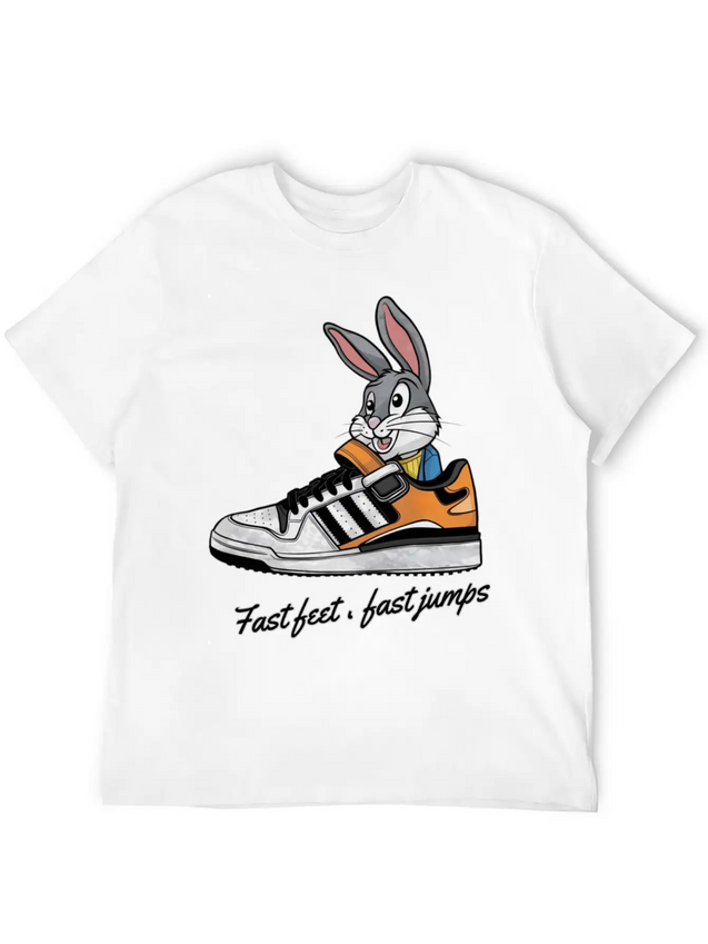 Fast Feet Fast Jumps - Dynamic Athletic Design Lightweight Cotton T-Shirt – Daily Comfort Graphic Shirt