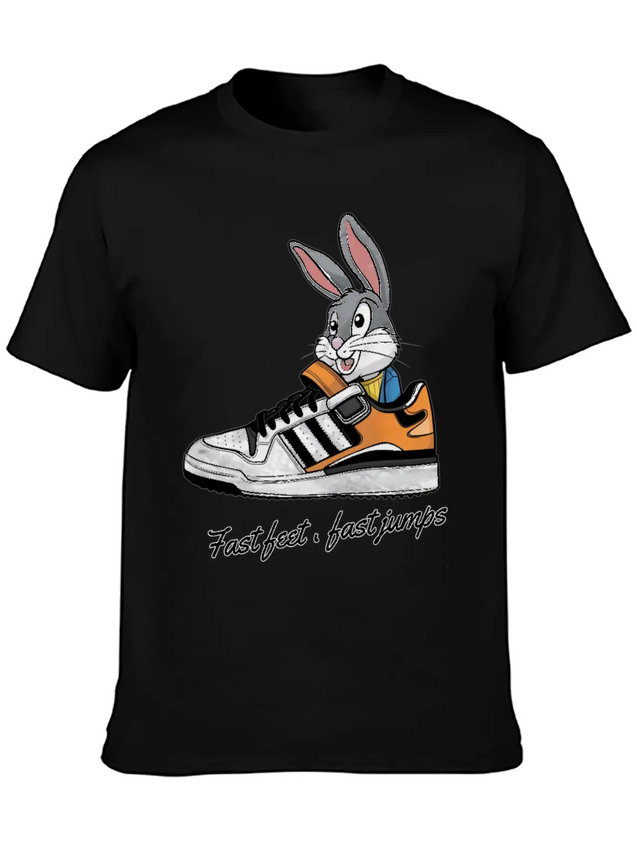 Fast Feet Fast Jumps - Dynamic Athletic Design Lightweight Cotton T-Shirt – Daily Comfort Graphic Shirt