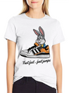 Fast Feet Fast Jumps - Dynamic Athletic Design Lightweight Cotton T-Shirt – Daily Comfort Graphic Shirt