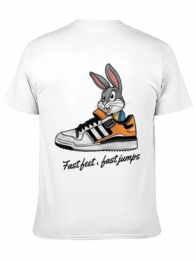 Fast Feet Fast Jumps - Dynamic Athletic Design Lightweight Cotton T-Shirt – Daily Comfort Graphic Shirt