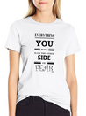 Fearless Quote Lightweight Cotton T-Shirt – Daily Comfort Graphic Shirt