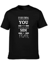 Fearless Quote Lightweight Cotton T-Shirt – Daily Comfort Graphic Shirt