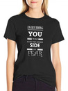 Fearless Quote Lightweight Cotton T-Shirt – Daily Comfort Graphic Shirt