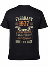 February 1977 Birthday Surprise Lightweight Cotton T-Shirt – Daily Comfort Graphic Shirt