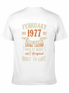 February 1977 Birthday Surprise Lightweight Cotton T-Shirt – Daily Comfort Graphic Shirt