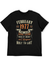 February 1977 Birthday Surprise Lightweight Cotton T-Shirt – Daily Comfort Graphic Shirt