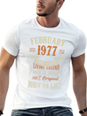 February 1977 Birthday Surprise Lightweight Cotton T-Shirt – Daily Comfort Graphic Shirt
