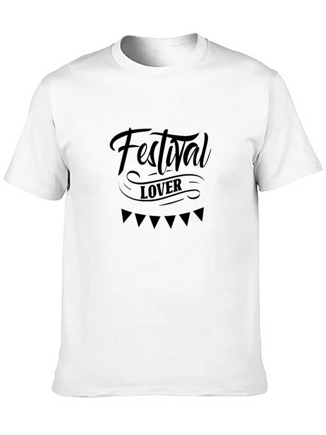 Festival Lover Dance Music Festivals Hobby Lightweight Cotton T-Shirt – Daily Comfort Graphic Shirt