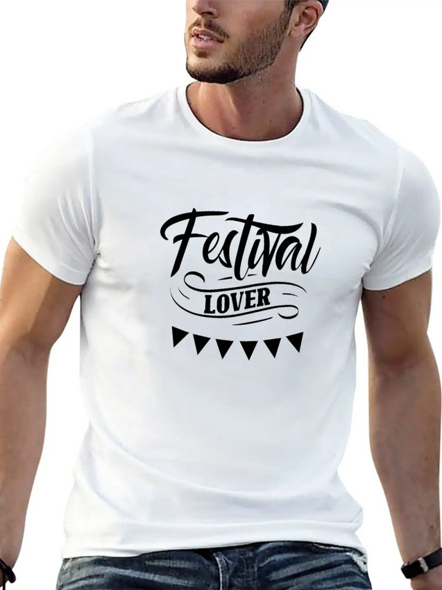 Festival Lover Dance Music Festivals Hobby Lightweight Cotton T-Shirt – Daily Comfort Graphic Shirt