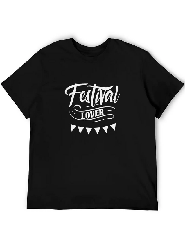 Festival Lover Dance Music Festivals Hobby Lightweight Cotton T-Shirt – Daily Comfort Graphic Shirt