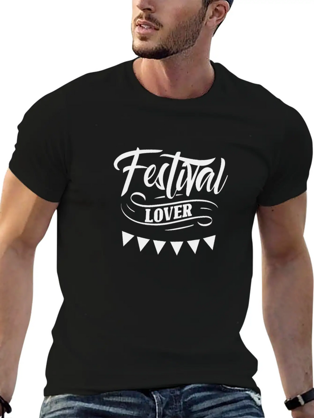 Festival Lover Dance Music Festivals Hobby Lightweight Cotton T-Shirt – Daily Comfort Graphic Shirt