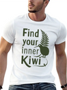 Find Your Inner Kiwi New Zealand Souvenir Lightweight Cotton T-Shirt – Daily Comfort Graphic Shirt