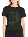 Find Your Inner Kiwi New Zealand Souvenir Lightweight Cotton T-Shirt – Daily Comfort Graphic Shirt