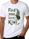 Find Your Inner Kiwi New Zealand Souvenir Lightweight Cotton T-Shirt – Daily Comfort Graphic Shirt