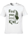 Find Your Inner Kiwi New Zealand Souvenir Lightweight Cotton T-Shirt – Daily Comfort Graphic Shirt