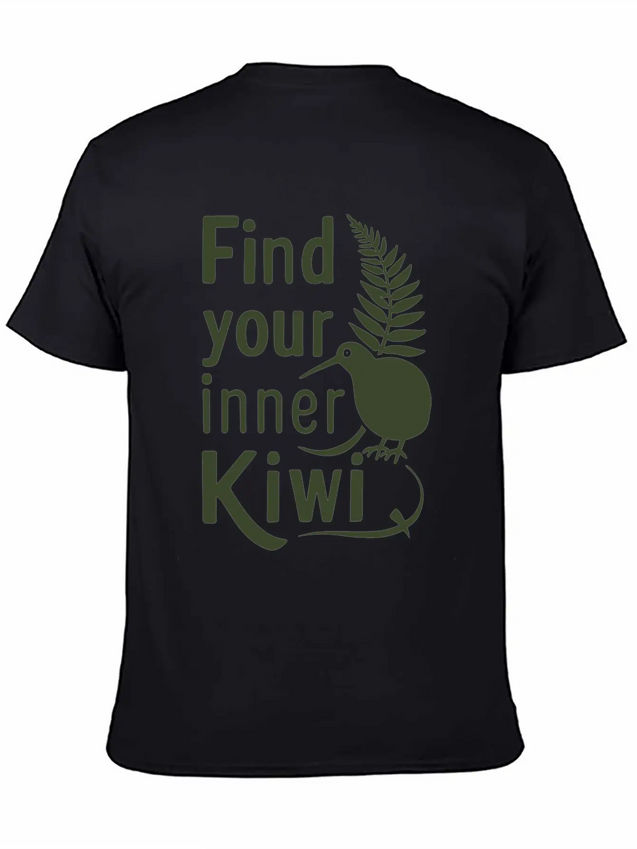 Find Your Inner Kiwi New Zealand Souvenir Lightweight Cotton T-Shirt – Daily Comfort Graphic Shirt
