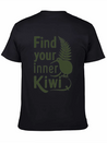 Find Your Inner Kiwi New Zealand Souvenir Lightweight Cotton T-Shirt – Daily Comfort Graphic Shirt