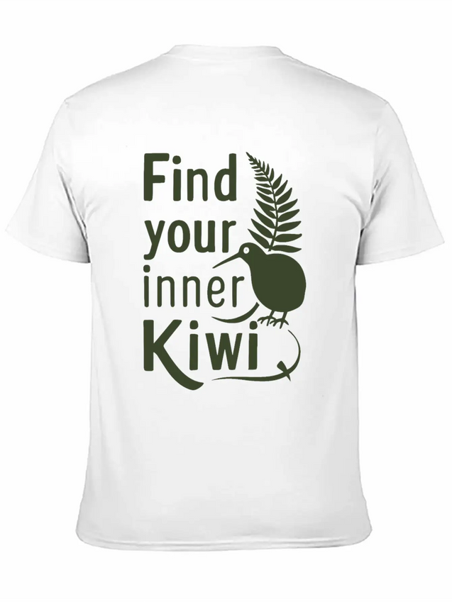 Find Your Inner Kiwi New Zealand Souvenir Lightweight Cotton T-Shirt – Daily Comfort Graphic Shirt