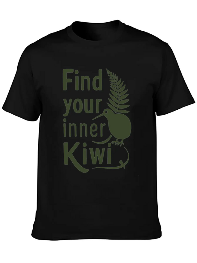 Find Your Inner Kiwi New Zealand Souvenir Lightweight Cotton T-Shirt – Daily Comfort Graphic Shirt