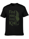Find Your Inner Kiwi New Zealand Souvenir Lightweight Cotton T-Shirt – Daily Comfort Graphic Shirt