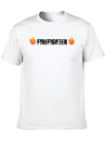 Firefighter With Flames Lightweight Cotton T-Shirt – Daily Comfort Graphic Shirt
