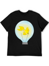 Fish That Lights Up Inside A Light Bulb Lightweight Cotton T-Shirt – Daily Comfort Graphic Shirt