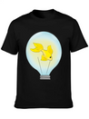 Fish That Lights Up Inside A Light Bulb Lightweight Cotton T-Shirt – Daily Comfort Graphic Shirt