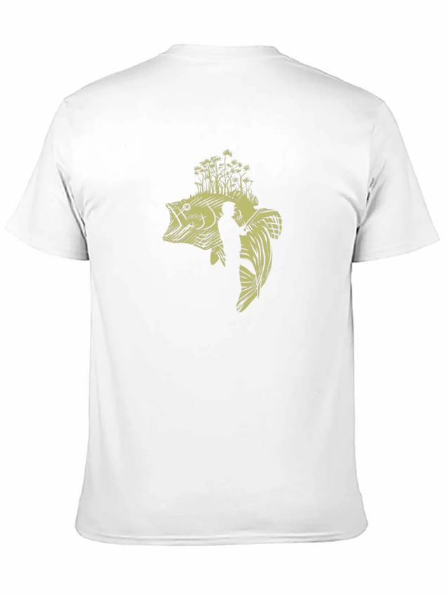 Fishing Fishing Rod Fishing Pole Fishingkayak Fly Lightweight Cotton T-Shirt – Daily Comfort Graphic Shirt