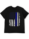 Flag Black Police Lightweight Cotton T-Shirt – Daily Comfort Graphic Shirt