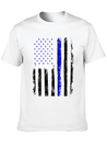Flag Black Police Lightweight Cotton T-Shirt – Daily Comfort Graphic Shirt
