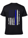 Flag Black Police Lightweight Cotton T-Shirt – Daily Comfort Graphic Shirt