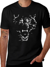 Flaming Wolf Lightweight Cotton T-Shirt – Daily Comfort Graphic Shirt