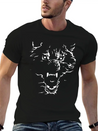 Flaming Wolf Lightweight Cotton T-Shirt – Daily Comfort Graphic Shirt