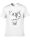 Flaming Wolf Lightweight Cotton T-Shirt – Daily Comfort Graphic Shirt