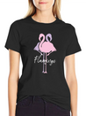 Flamingo Lightweight Cotton T-Shirt – Daily Comfort Graphic Shirt