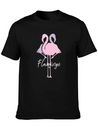 Flamingo Lightweight Cotton T-Shirt – Daily Comfort Graphic Shirt