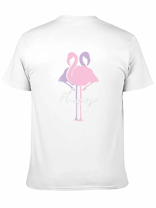 Flamingo Lightweight Cotton T-Shirt – Daily Comfort Graphic Shirt