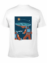 Flat Earth Astronauts Space Looking T-Shirt Lightweight Cotton T-Shirt – Daily Comfort Graphic Shirt