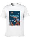 Flat Earth Astronauts Space Looking T-Shirt Lightweight Cotton T-Shirt – Daily Comfort Graphic Shirt
