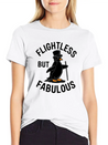 Flightless But Fabulous Mindfulness Penguin Lightweight Cotton T-Shirt – Daily Comfort Graphic Shirt