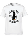 Flightless But Fabulous Mindfulness Penguin Lightweight Cotton T-Shirt – Daily Comfort Graphic Shirt